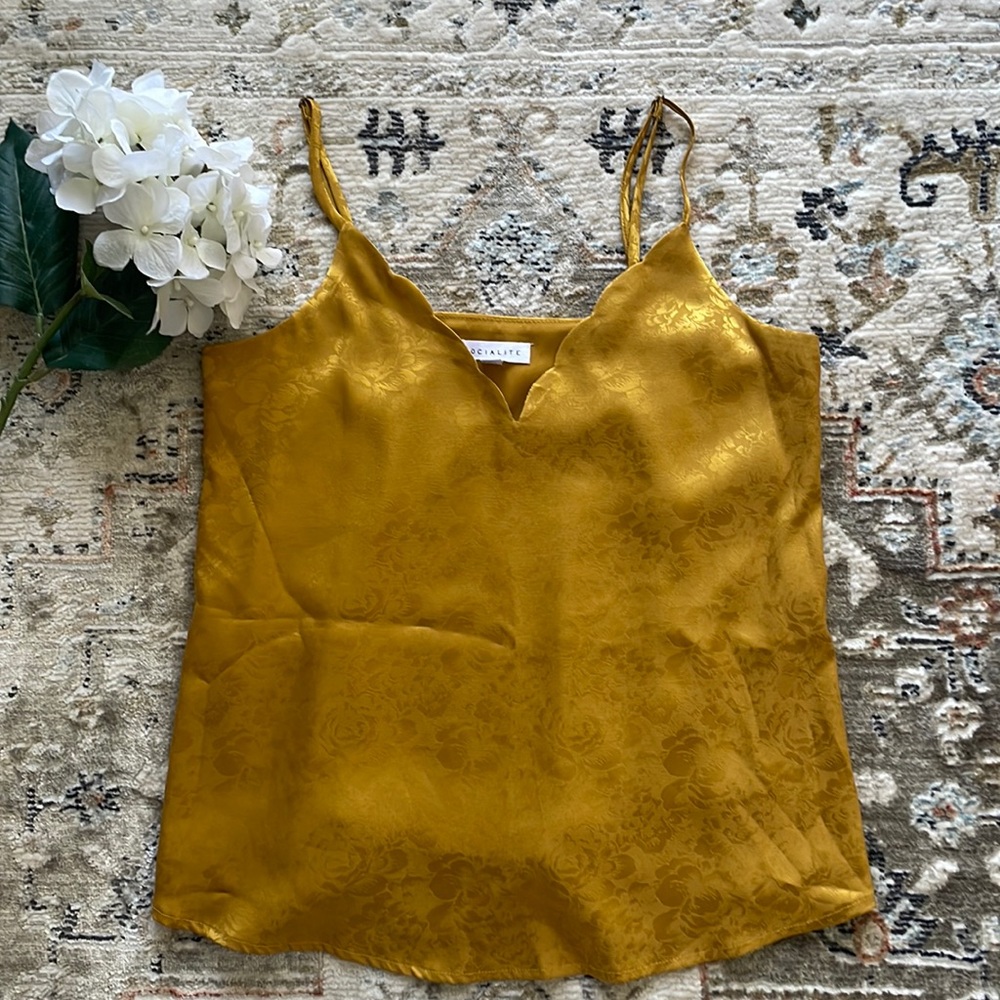 Socialite Mustard Floral Camisole